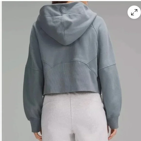 belgium blue Lululemon Belgian Blue Scuba Oversized Half Zip Hoodie (M/L) - Picture 2 of 2